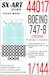 Painting mask Boeing B747-8 (Zvezda) SXA44017