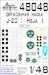 Painting mask Markings plus Canopy and Wheels Reggiane J20 / Heja I (Special Hobby) SXA48048