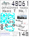 Painting mask Canopy and wheels Hawk T1 (Italeri) SXA48061