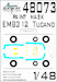 Painting mask Canopy and wheels Embraer EMB312 Tucano (Hobby Boss) SXA48073