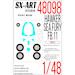 Painting mask Canopy and Wheels Hawker sea Fury FB11 (Airfix) SXA48098