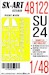 Painting mask Canopy and Wheels Su24 (Trumpeter) SXA48122