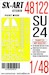 Painting mask Canopy and Wheels Su24 (Trumpeter) SXA48122