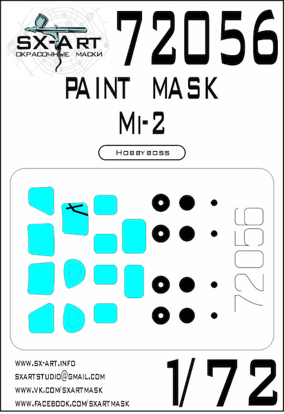 Painting mask Mil Mi2 (Hobby Boss)  SXA72056