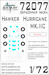 Painting mask Hawker Hurricane MKIIc Canopy and wheels (Zvezda) SXA72077