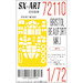 Painting mask Bristol Beaufort MKI cabin windows, turrets and wheels (Airfix) SXA72110