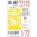 Painting mask Bristol Beaufort MKI cabin windows, turrets and wheels (Airfix) SXA72110