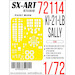 Painting mask Ki21LB "Sally" Cabins, nose turret and Wheels (ICM) SXA72114