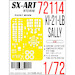 Painting mask Ki21LB "Sally" Cabins, nose turret and Wheels (ICM) SXA72114