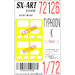 Painting mask Typhoon K Cabin windows (Zvezda) SXA72126
