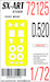Painting mask Dewoitine D520 cockpit and wheels (Hobby Boss) SXA72125