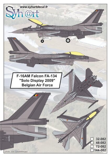 F-16AM Falcon FA-134 "Solo Display 2009" Belgian Air Force  144-082