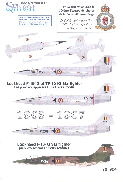Belgian Starfighters 1963-1967 32-904