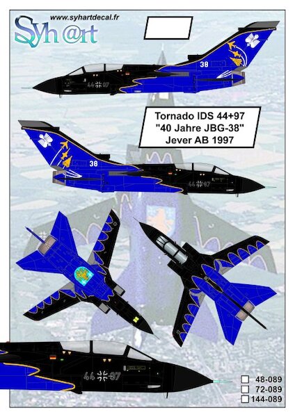 Tornado IDS 44+97 "40 Jahre JBG-38" Jever AB 1997 48-089