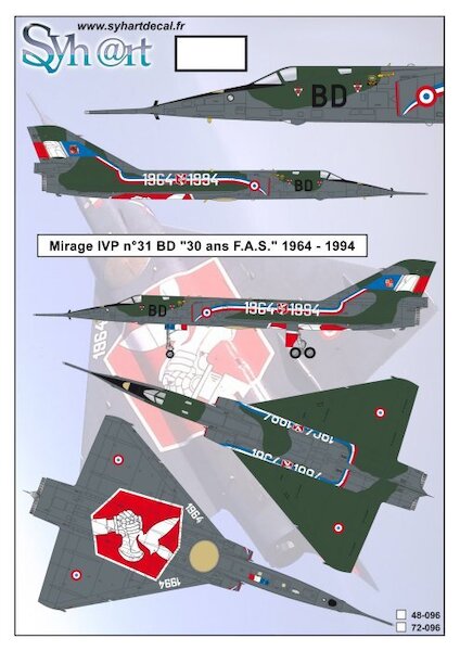 Mirage IVP #31 BD "30 years FAS" 1964-1994  48-096