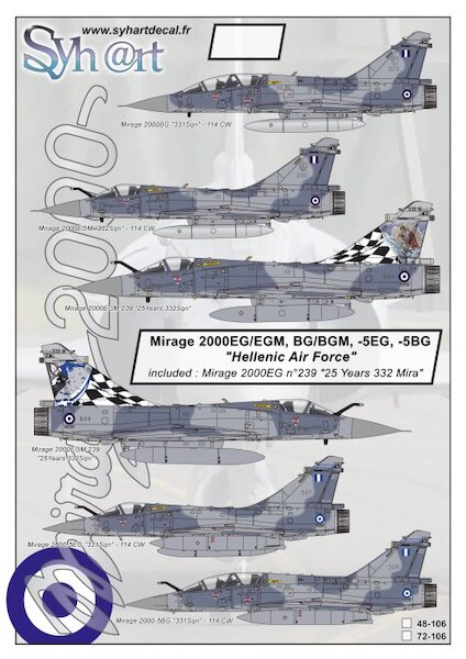 Mirage 2000EG/EGM, BG/BGM, -5EG, -5BG "Hellenic Air Force"  48-106