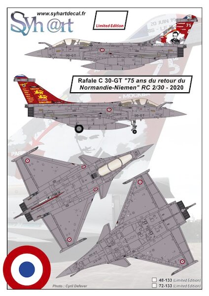 Rafale C )"100 years SPA 93, 97, 91" RC 2/30 Normandie-Niemen - 2017'  48-133