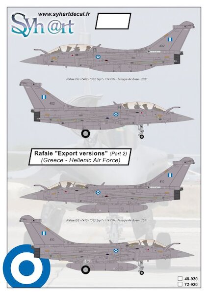 Rafale "Export versions" (part 2) - Greece - "Hellenic Air Force" UPGRADED 2024 48-920V2