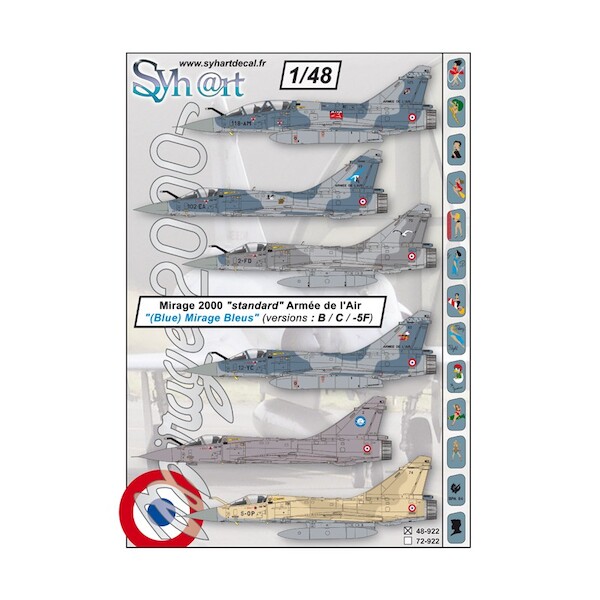 Mirage 2000 Standard - Bklue grey Mirages 48-922