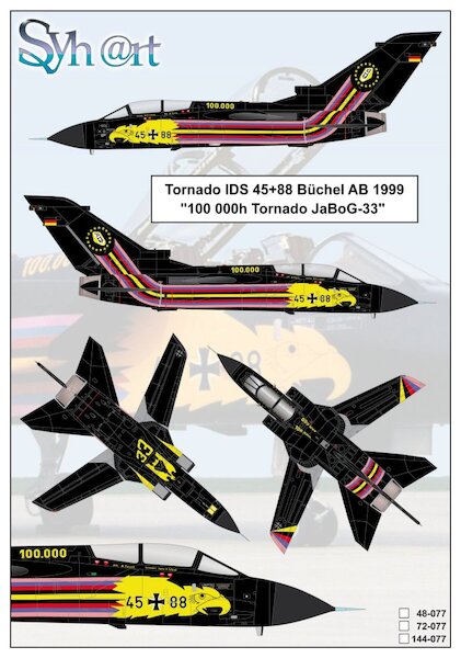 Tornado IDS (45+88 "100.000h Tornado JaBoG 33" Büchel 1999) 72-077