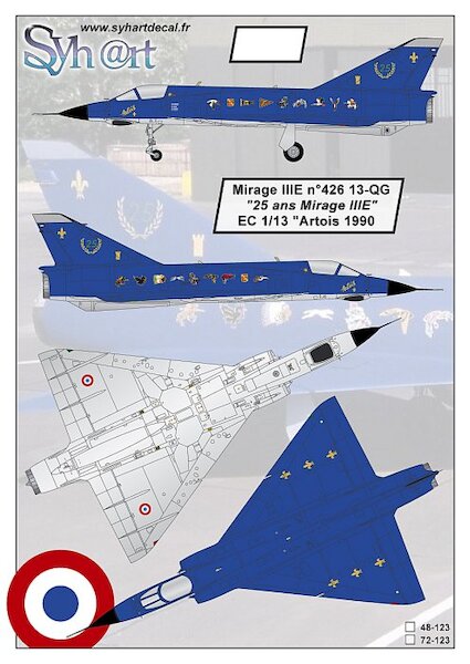 Mirage IIIE (13-QG "25 years Mirage IIIE" EC1-13 Artois 1990)  72-123