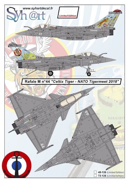 Rafale M #44 "Celtix Tiger - Tigermeet 2018" Flottille 11F  72-126