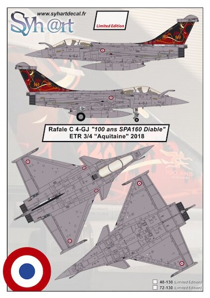 Rafale C (4-GJ "100 ans SPA160 - Diable" ETR 3/4 Aquitaine 2018) 72-130