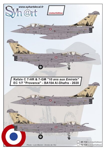Rafale C (7-HR & 7-GM "10 ans au Emirats" EC 1/7 Provence 2020) 72-134