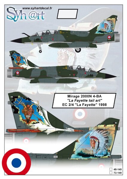 Mirage 2000N ( 4-BA "La Fayette tail art" EC 2/4 "La Fayette" 1998) 72-149