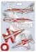 Acrylic paint set for F16AM Falcon (E-006 "Dannebrog 50 years F-16" Royal Danish AF - 2024) 72-151-SH-E006M