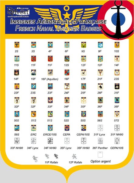 Insignes Aéronavale Française / French Naval Aviation Badges 72-911