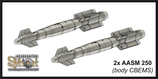 AASM 250 HAMMER (body CBEMS) for Rafale (1x pair) AD005-48