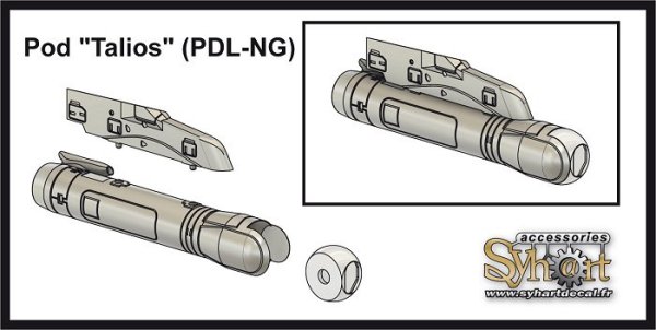Pod "Talios" + pylon ADP 192 for Rafale  AD011-48