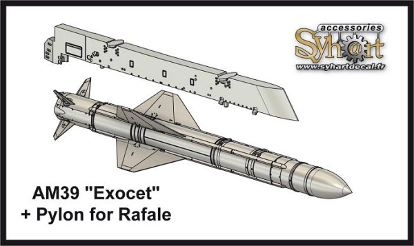 AM39 "Exocet" & pylon for Rafale AD015-48