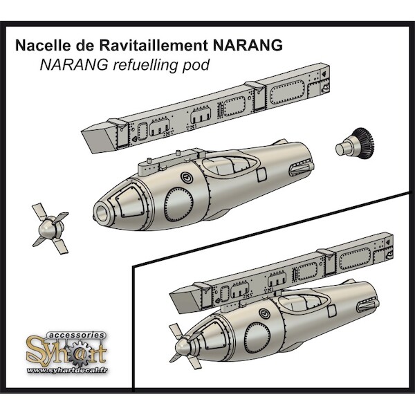 Refuelling pod "NARANG" and its pylon PER 201 for Rafale  AD022-72
