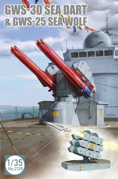 GWS30 Sea Dart & GWS25 Sea wolf  Missiles and launchers (2 in 1 )  2138