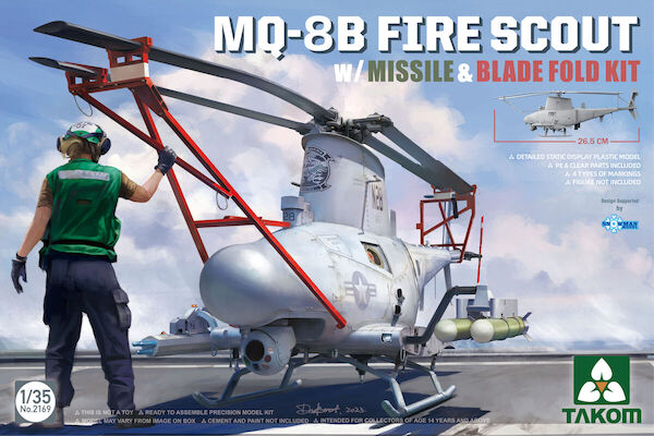 MQ8B Fire scout With Missile and Blade fold kit  2169