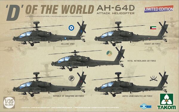 AH64D Apache  'D" Of the World" Attack Helicopter (Greek, Kuwait, Dutch, Singapore, Emirate Air Forces)  2606
