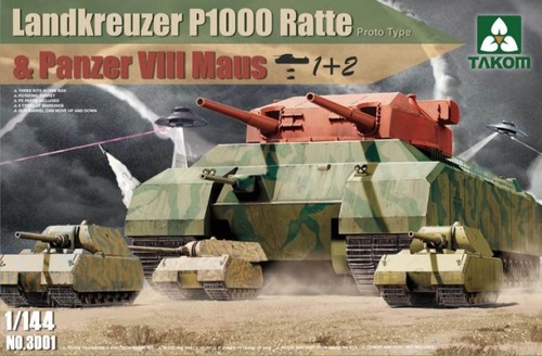 Landkreuzer P1000 Ratte + 3x Maus  3001