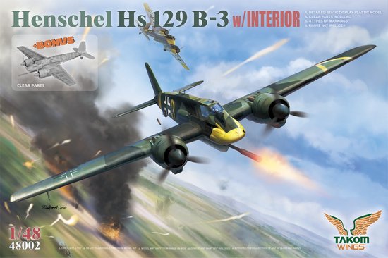 Henschel Hs129 B-3 with interior  48002