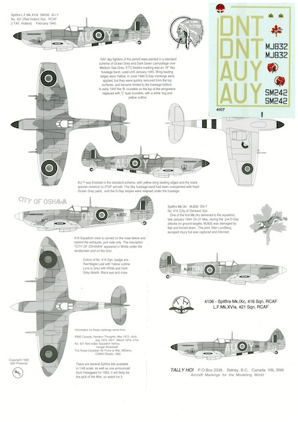 Spitfire MKIX, Spitfire MKXVIe (RCAF)  4106