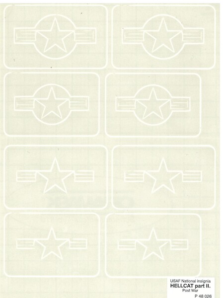 Promask US Navy Stars & Bars F6F Hellcat Pt 2 (Post war) P48026