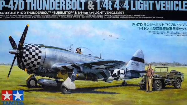 Republic P47D Thunderbolt  with 1/4t 4x4 vehicle (JEEP)  25214