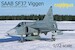 Saab SF37 Viggen Swedish AF Photo Recce Aircraft TA7204