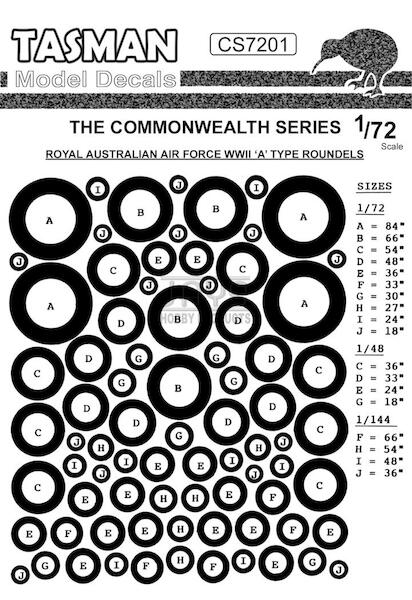 RAAF WW2 Roundels (A-Type) CS7201