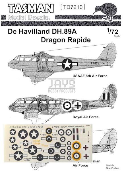 DH89A (RAF, USAAF 8AF,Australia,New Zealand) TD7210