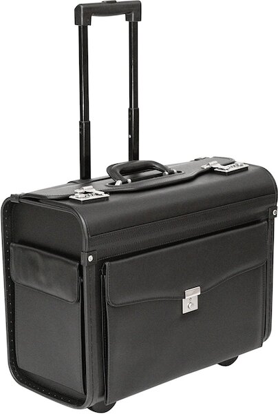 Vinyl Wheeled Pilot Case (PL1630) (black)  PL1630