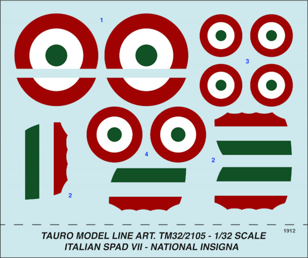 SPAD VII Italian National Insignia 32-2105