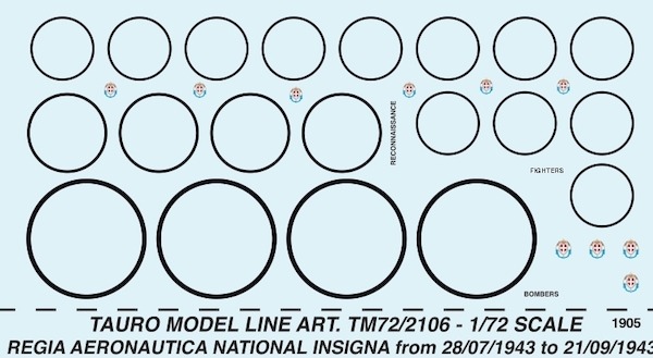 Regia Aeronautica National Insignia from 07-'43 to 09-'43  32-2106