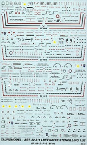 Luftwaffe Stencillings (BF109E/F/G)  32-511